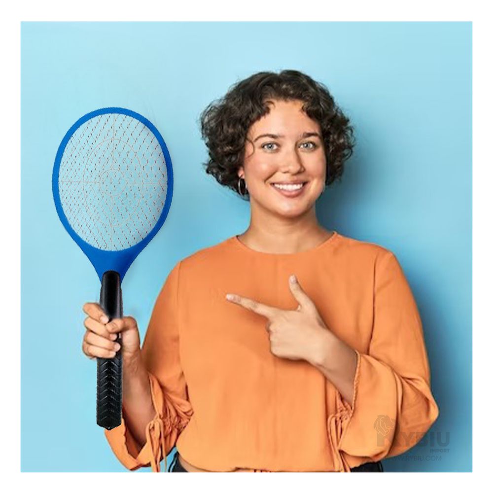 Raqueta Mosquitera Resistente en Color Azul