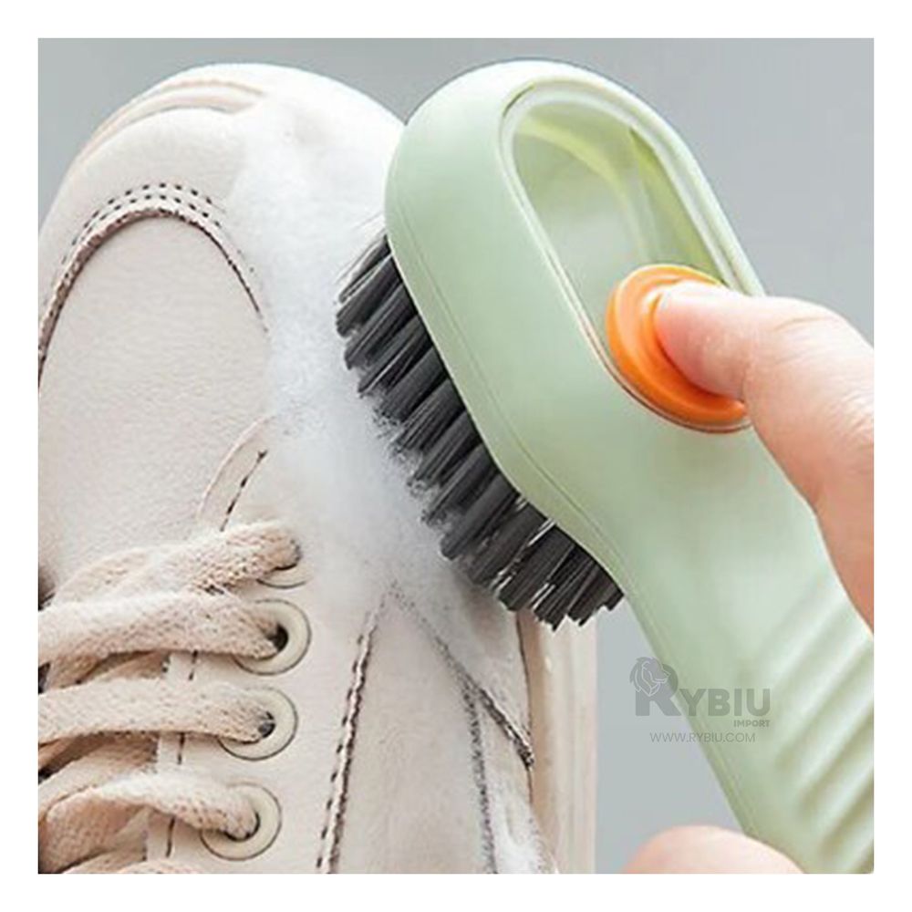 Cepillo con Dispensador Multifuncional en Tono Verde