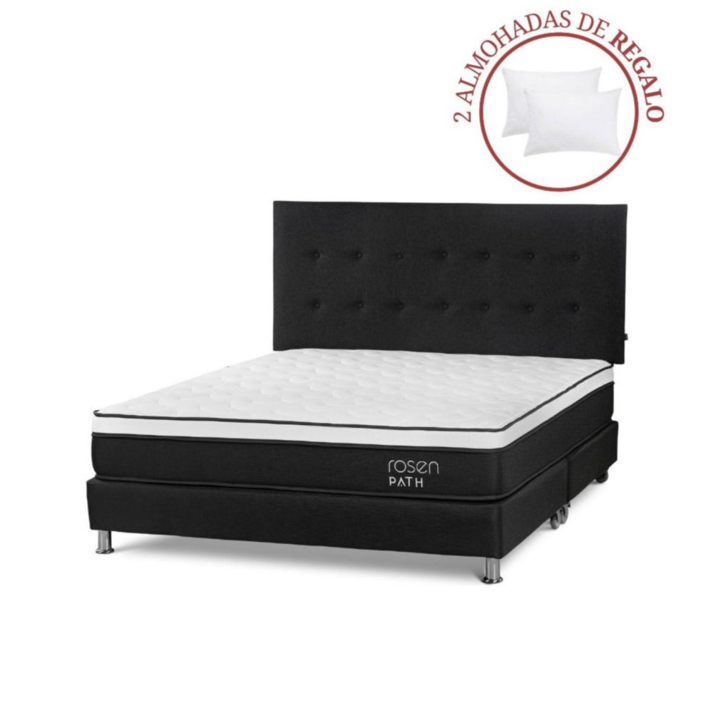 Dormitorio Americano Path Niebla King West Niebla + 2 Almohadas
