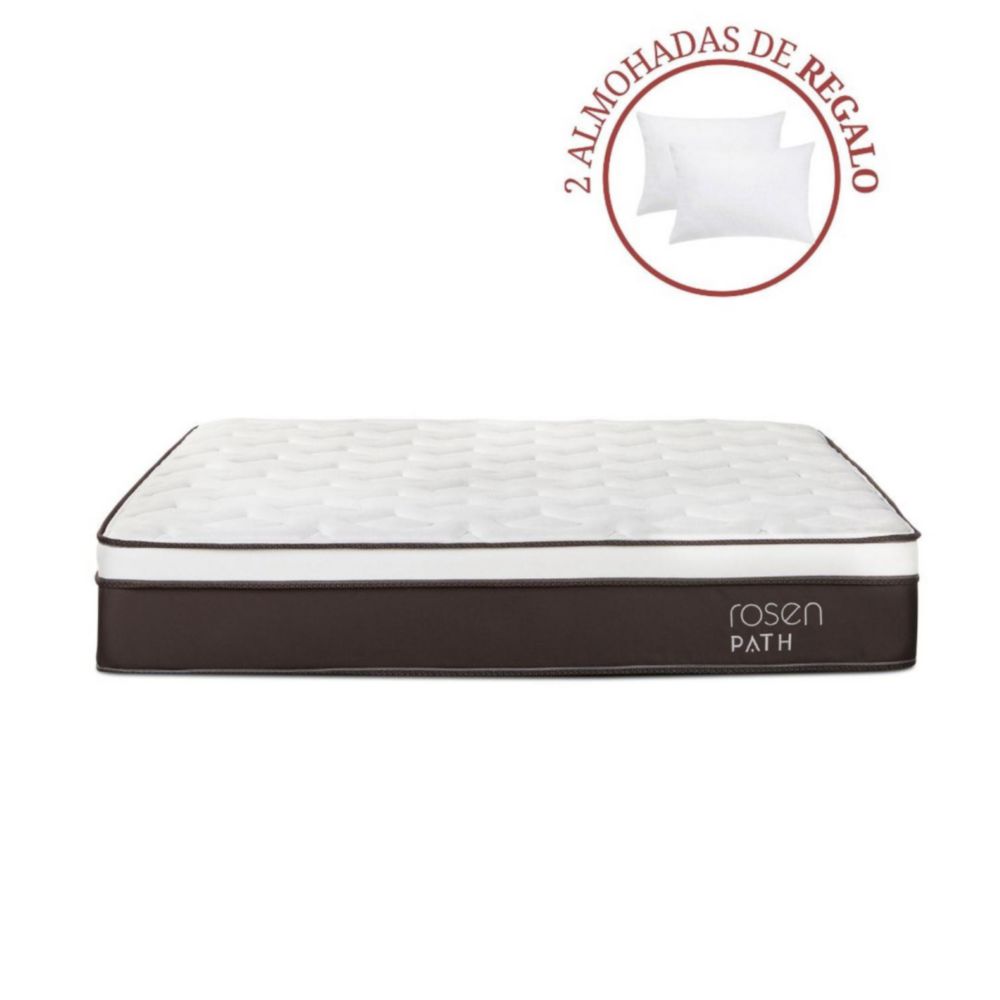 Colchón Path Café King + 2 Almohadas