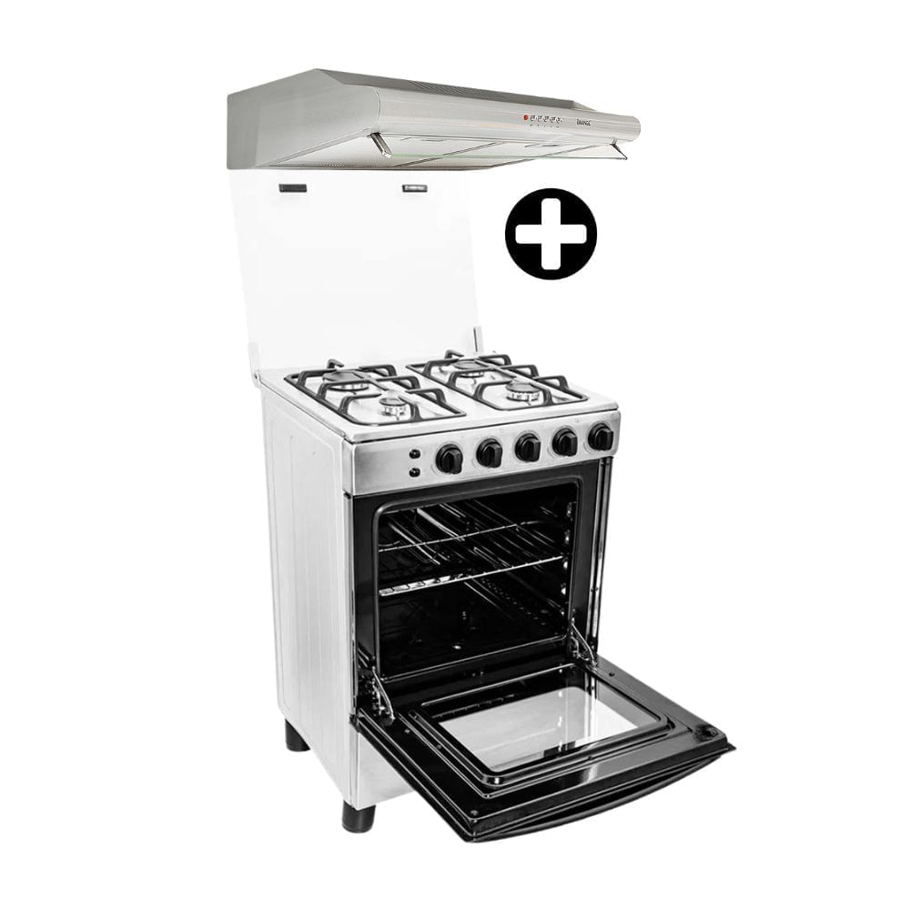 COMBO Orange: Cocina De Pie 24"" Barcelona + Campana Pari 60cm