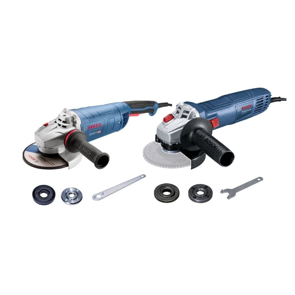 Amoladora Gws25-180 7" 2500w + Amoladora Gws7004 1/2" 710w Bosch