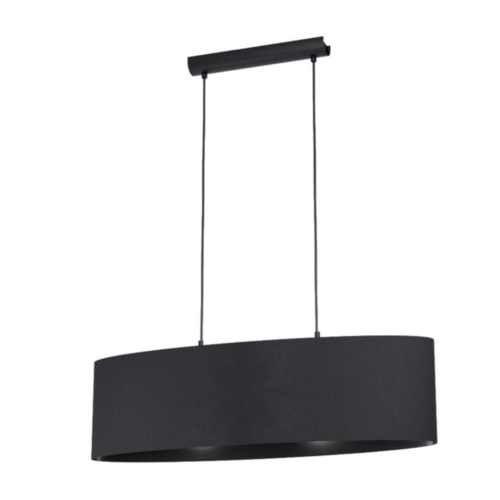 Lámpara Colgante EGLO Maserlo 1 Acero Negro 2 Luces