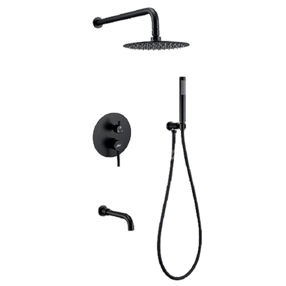 LLAVES MAS MEZCLADORA PARA DUCHA DE LUJO NEGRO MT304- 010D301