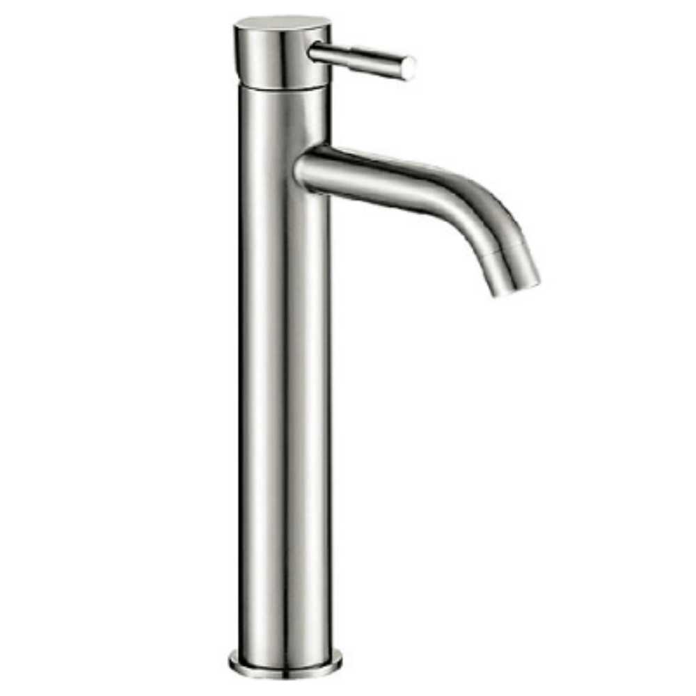 Monocomando de lavabo para baño M304-0103A Acero Inoxidable Satinado