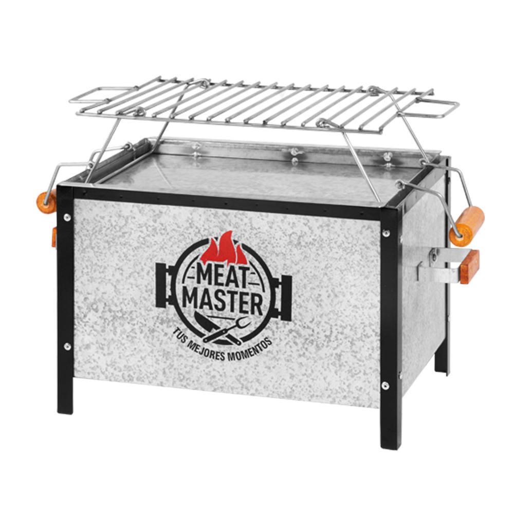 Caja China Master  Galvanizada Chica +  Parrilla De Varillas Inoxidable