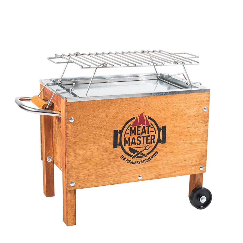 Caja China Master Inoxidable Chica + Parrilla De Varillas Inoxidable