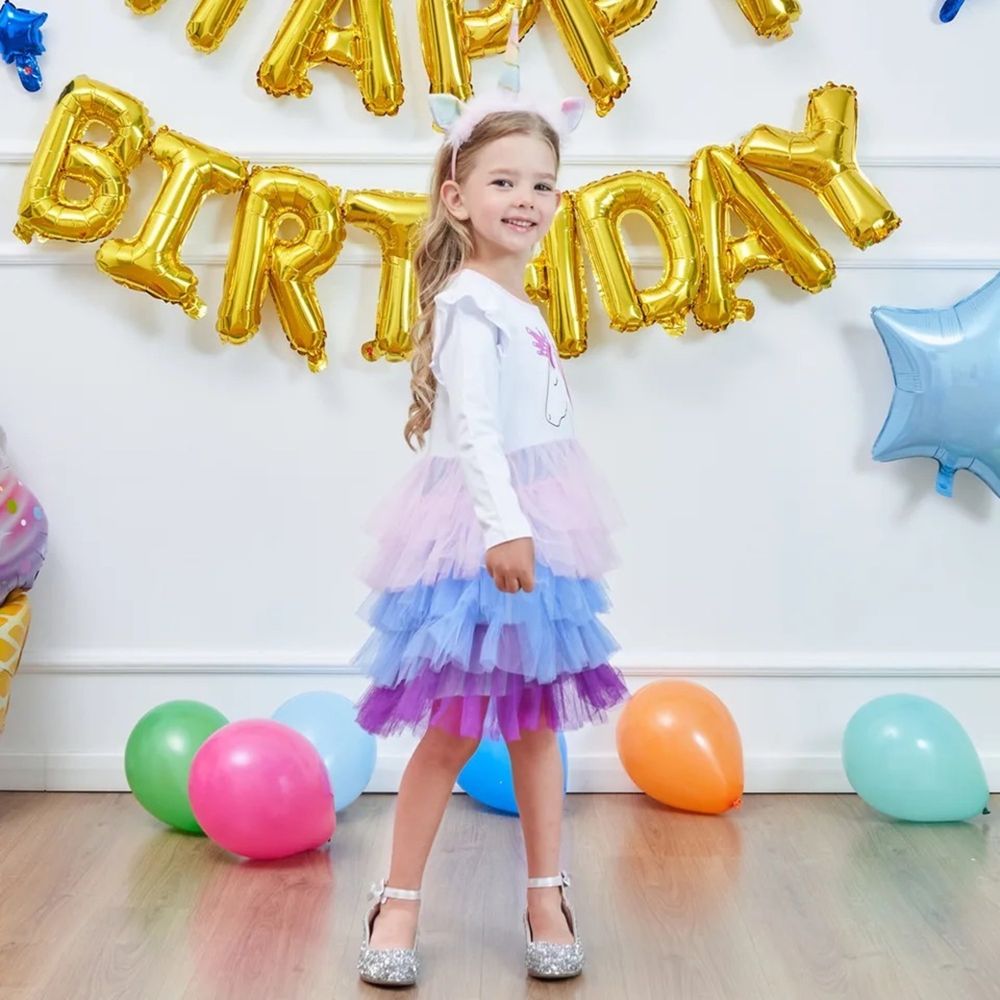 Vestido de Niña de Unicornio Para Fiesta Oechsle Oechsle
