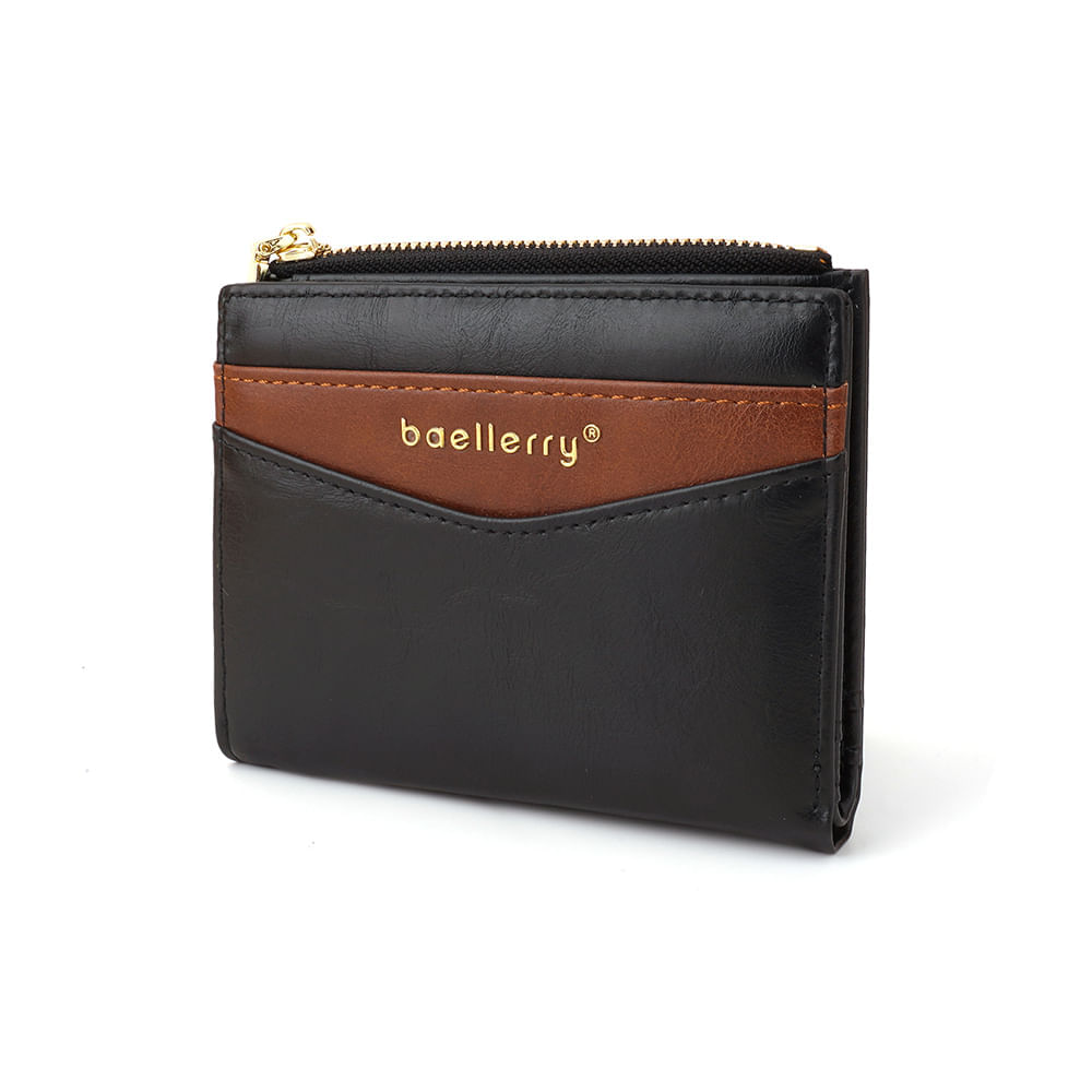 Billetera De Cuero Vacuno DR101 Negra