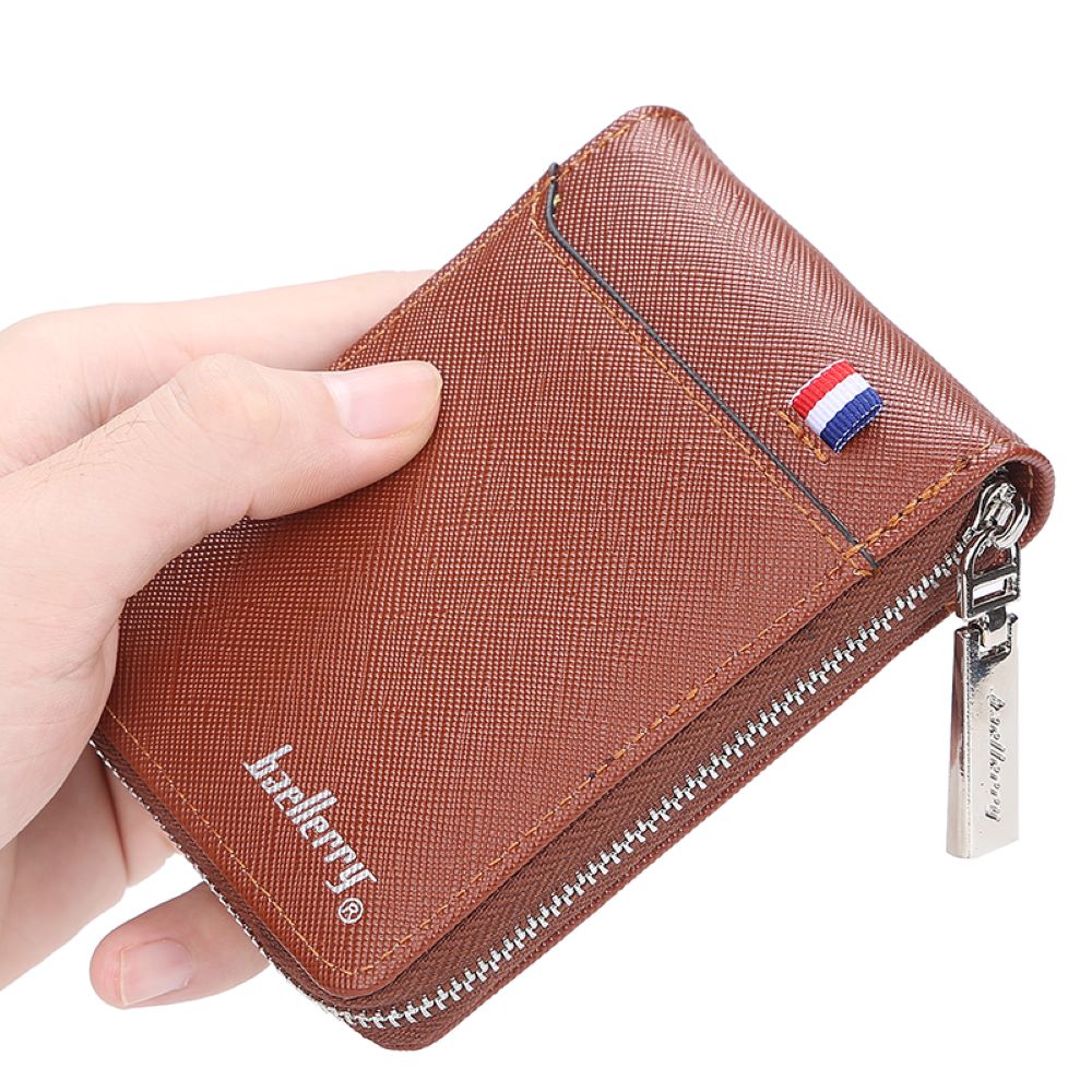 Tarjetero De Cuero Vegano K9105 Marrón