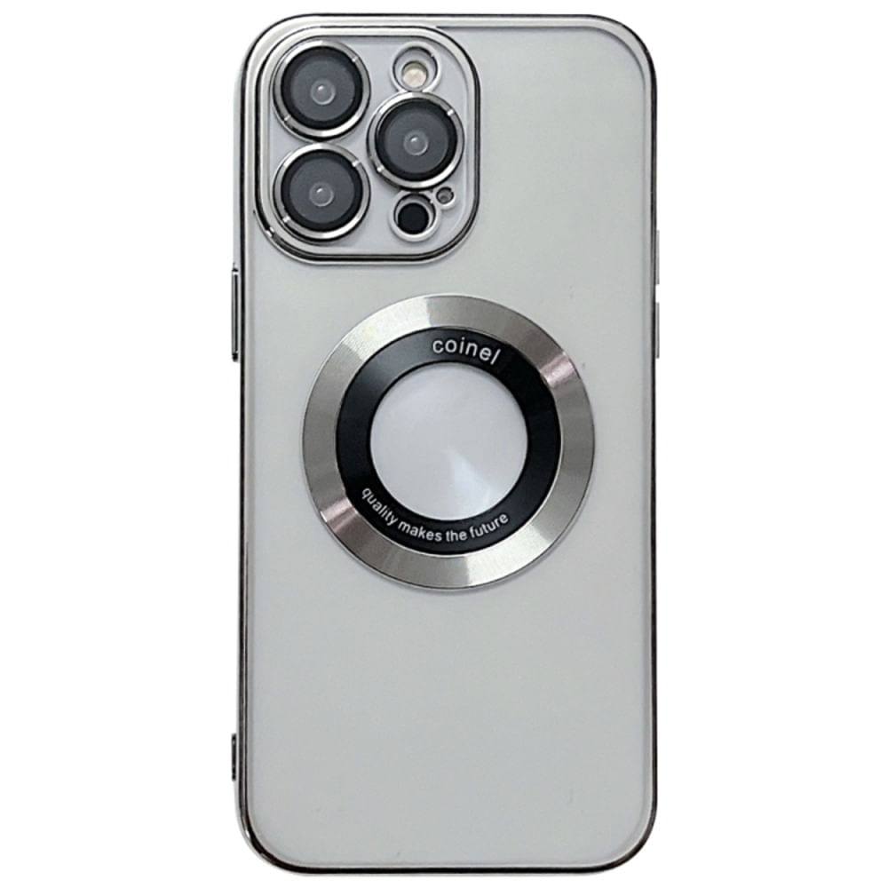 Funda para iPhone 11 Pro Magsafe Metalizado Plateado Antishock Resistente a Caídas y Golpes