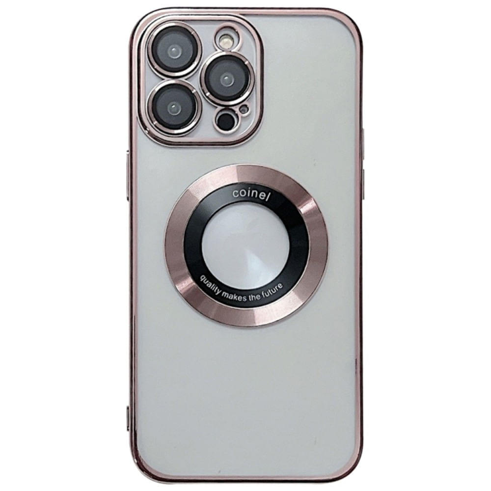 Funda para iPhone 13 Pro Max Magsafe Metalizado Rosa Antishock Resistente a Caídas y Golpes