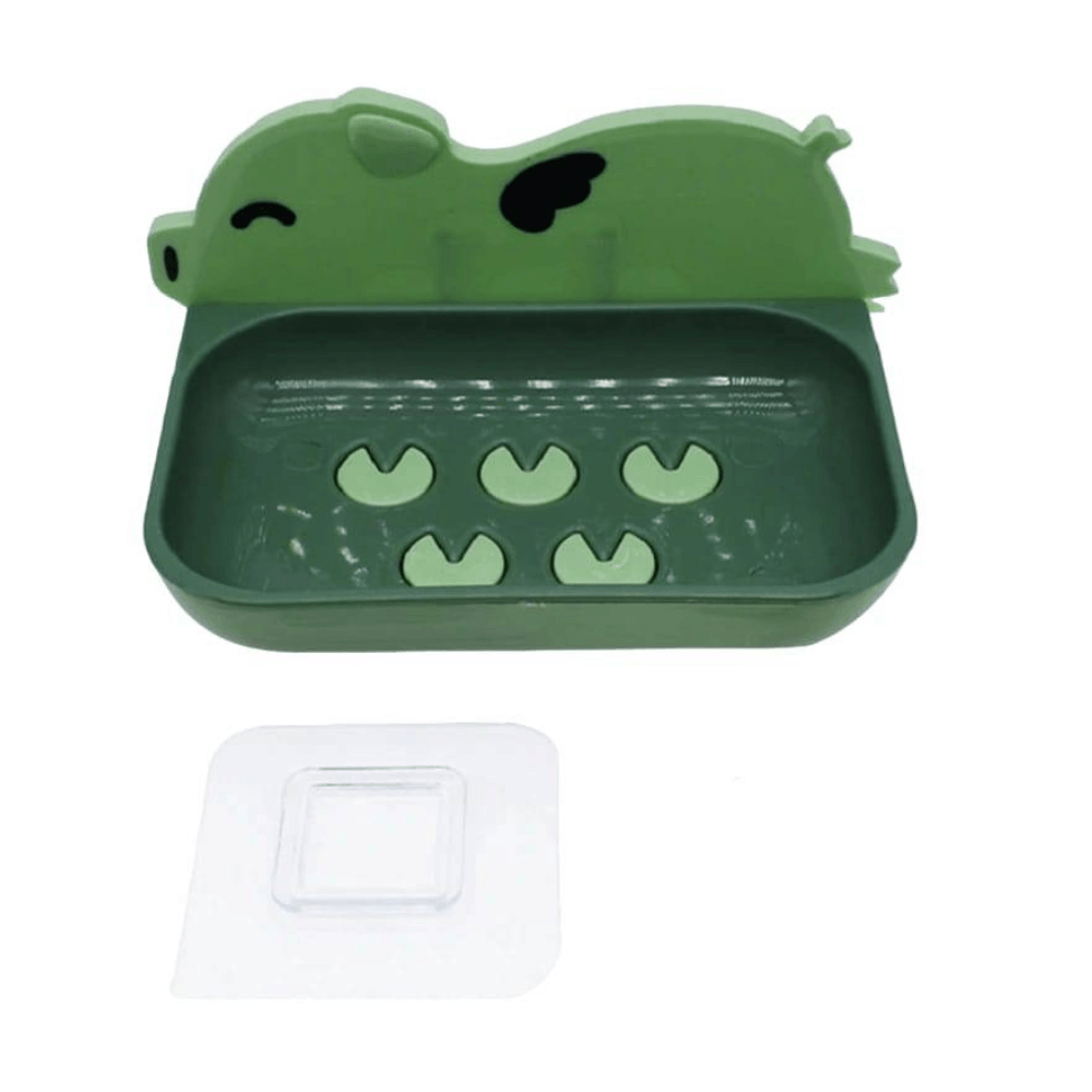 Jabonera en Forma de Chanchito Verde