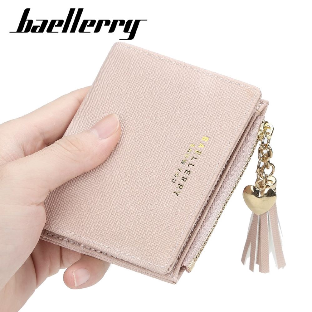 Billetera De Cuero Vegano DR028 Para Dama Rosado