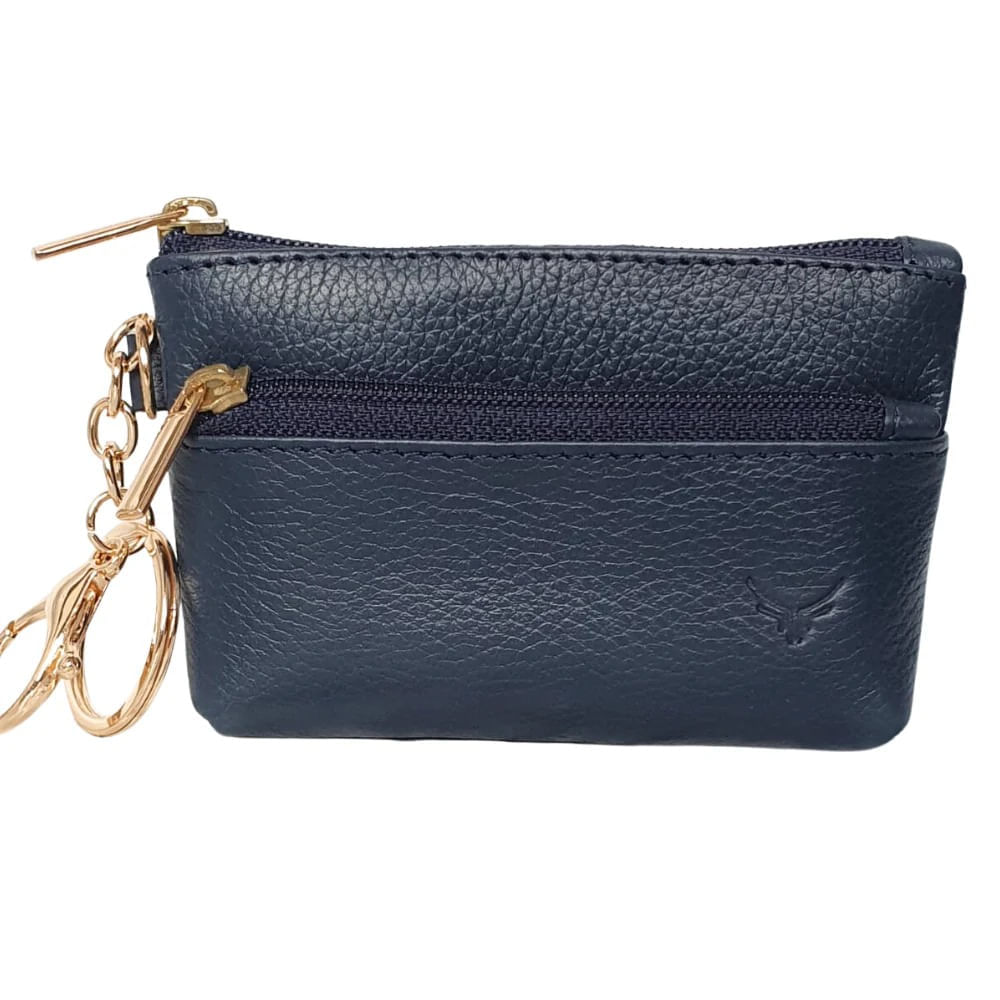 Monedero De Cuero Vacuno Loana ARW04 Azul