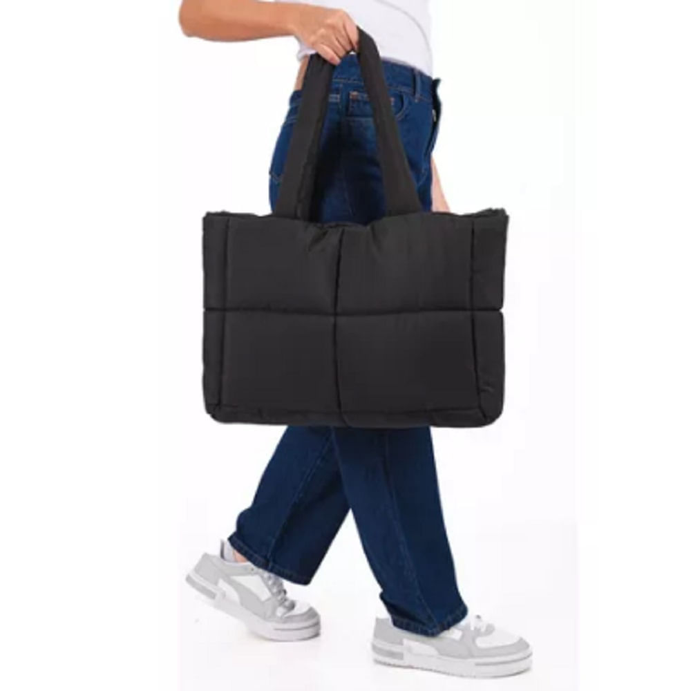 Bolso Puffer Mujer Negro
