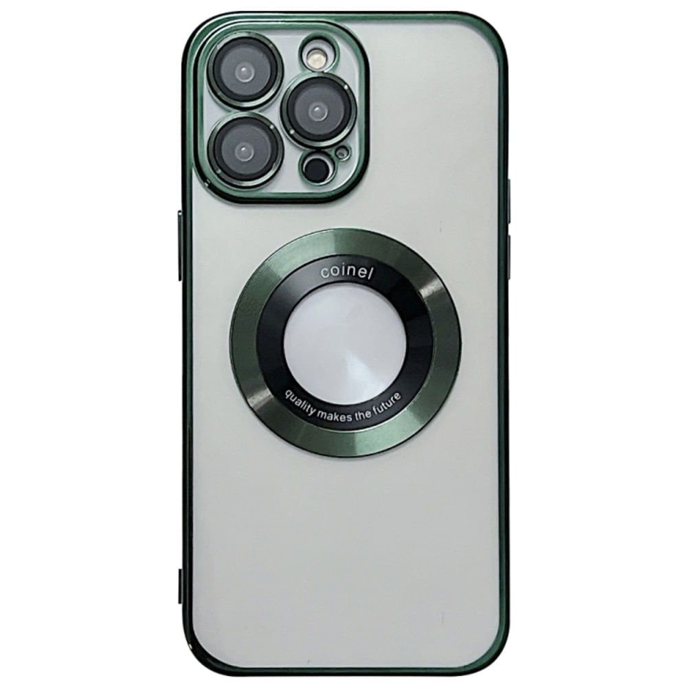 Funda para iPhone 12 Pro Magsafe Metalizado Verde Antishock Resistente a Caídas y Golpes