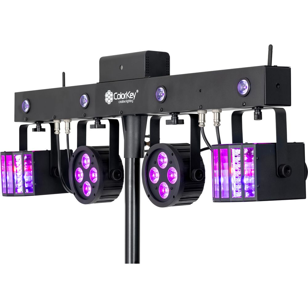 Paquete de Iluminación Todo en Uno con Efectos Múltiples Colorkey Partybar Mobile 250 con Batería