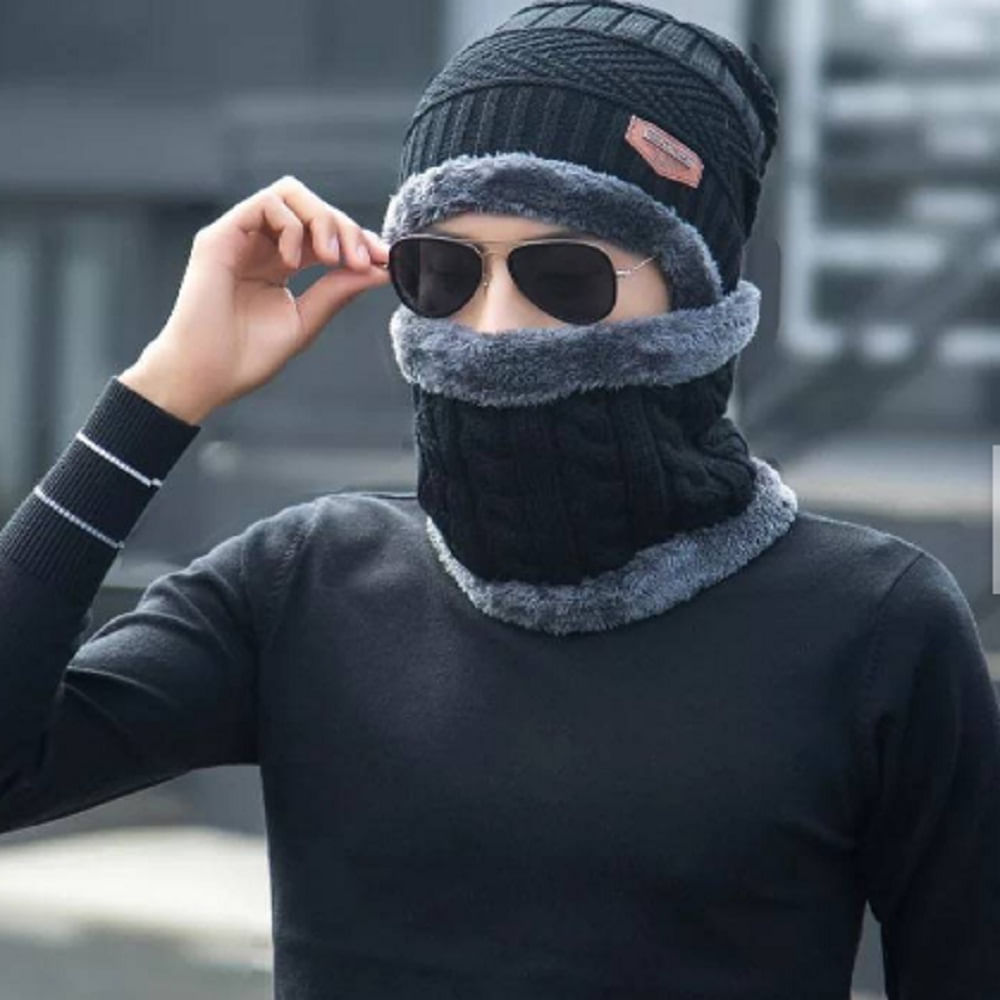 Gorro Bufanda Conjunto Negro