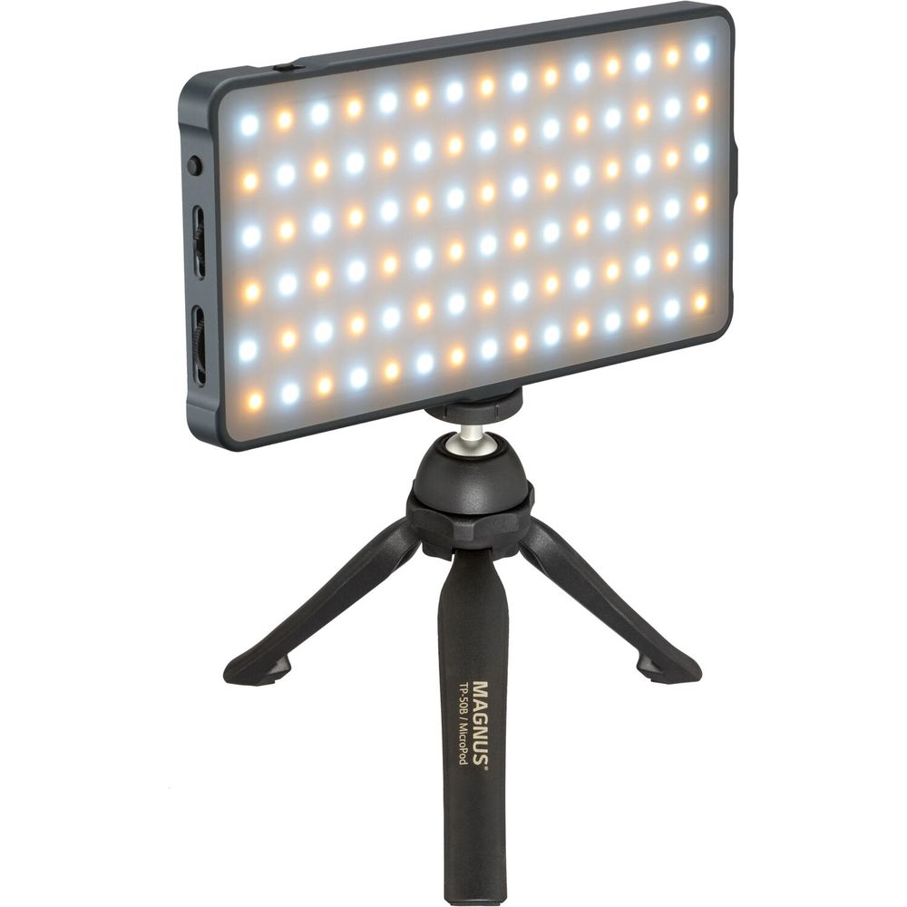 Kit de Panel de Luz Led Rgb Genaray Rgb 6X3S para Cámara con Trípode de Mesa