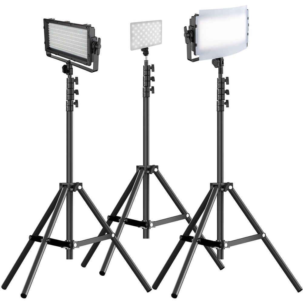 Kit de Conferencia de Video con 3 Paneles de Luz Led Genaray Spectro Led Essential 500Iid de Luz Diu