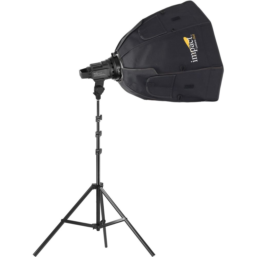 Kit de Softbox Octagonal Extra Pequeño Profundo Y Led de Luz Diurna Impact Qualite Ql 3560