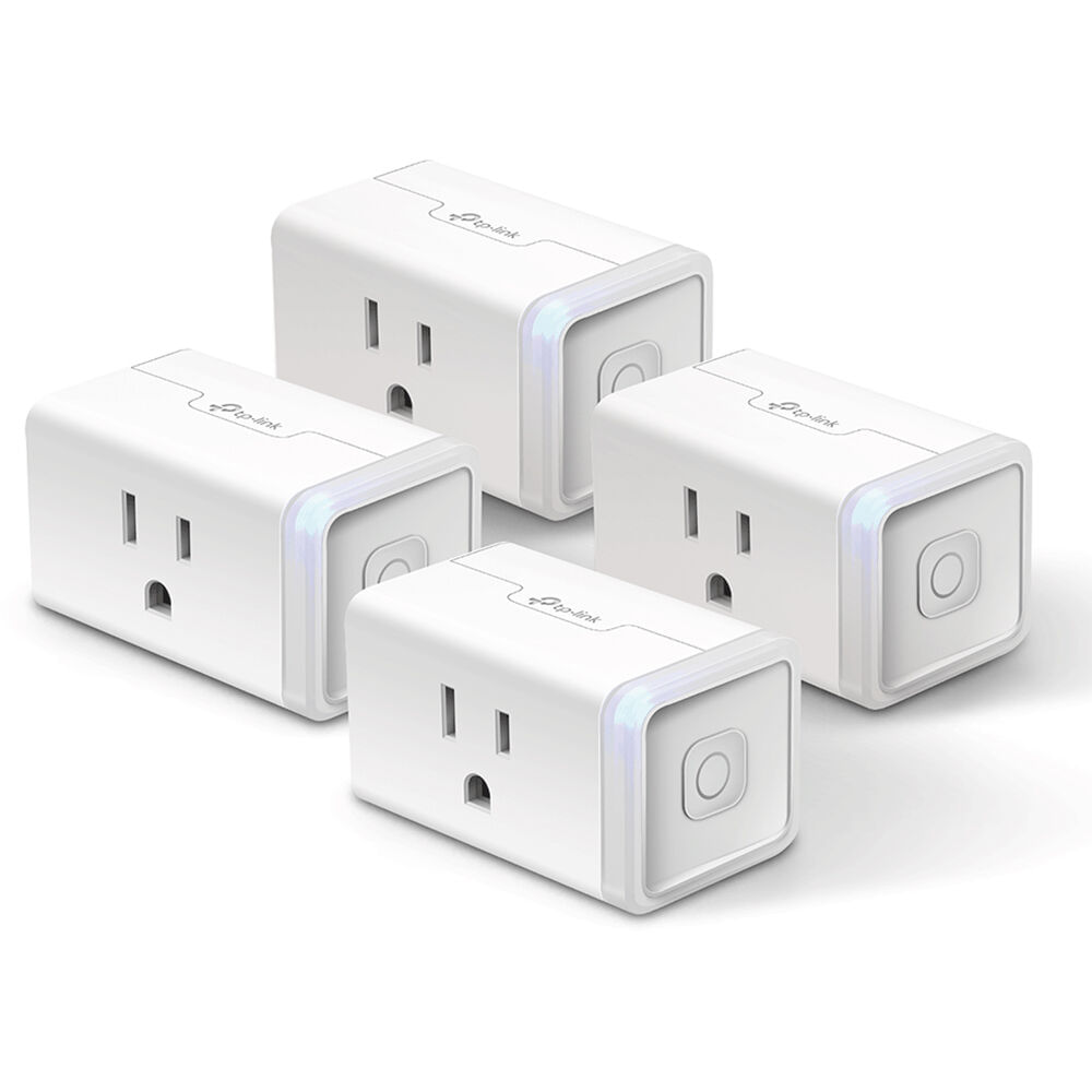 Tp Link Ep25 Kasa Smart Wi Fi Plug Slim con Monitoreo de Energía Paquete de 4