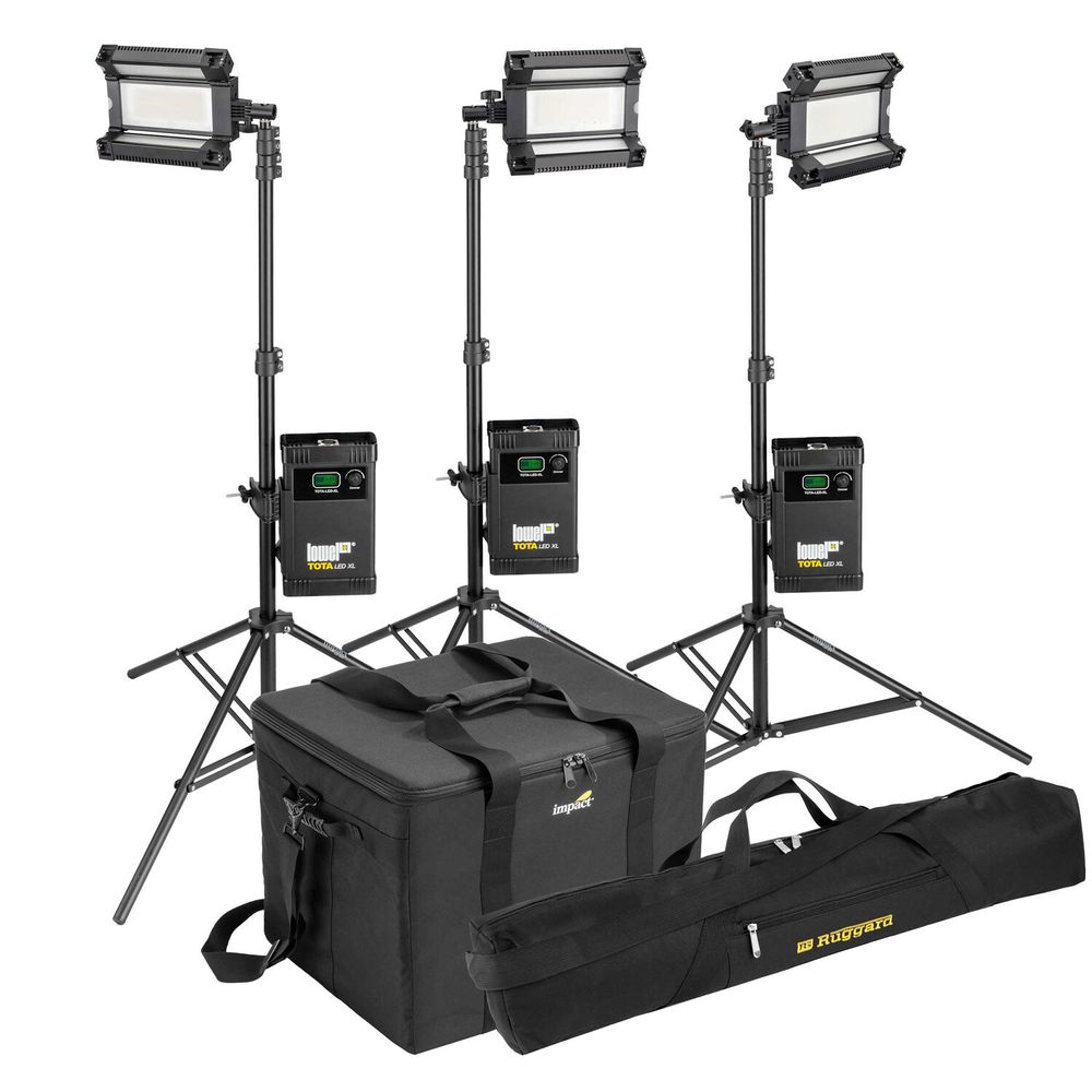 Kit de 3 Luces Led Lowel Tota Led Xl Daylight Flood Light