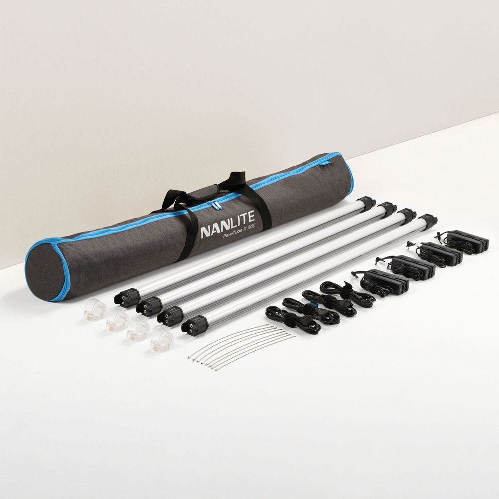 Kit de 4 Tubos de Luz Led Rgb Nanlite Pavotube Ii 30C 4 Pies