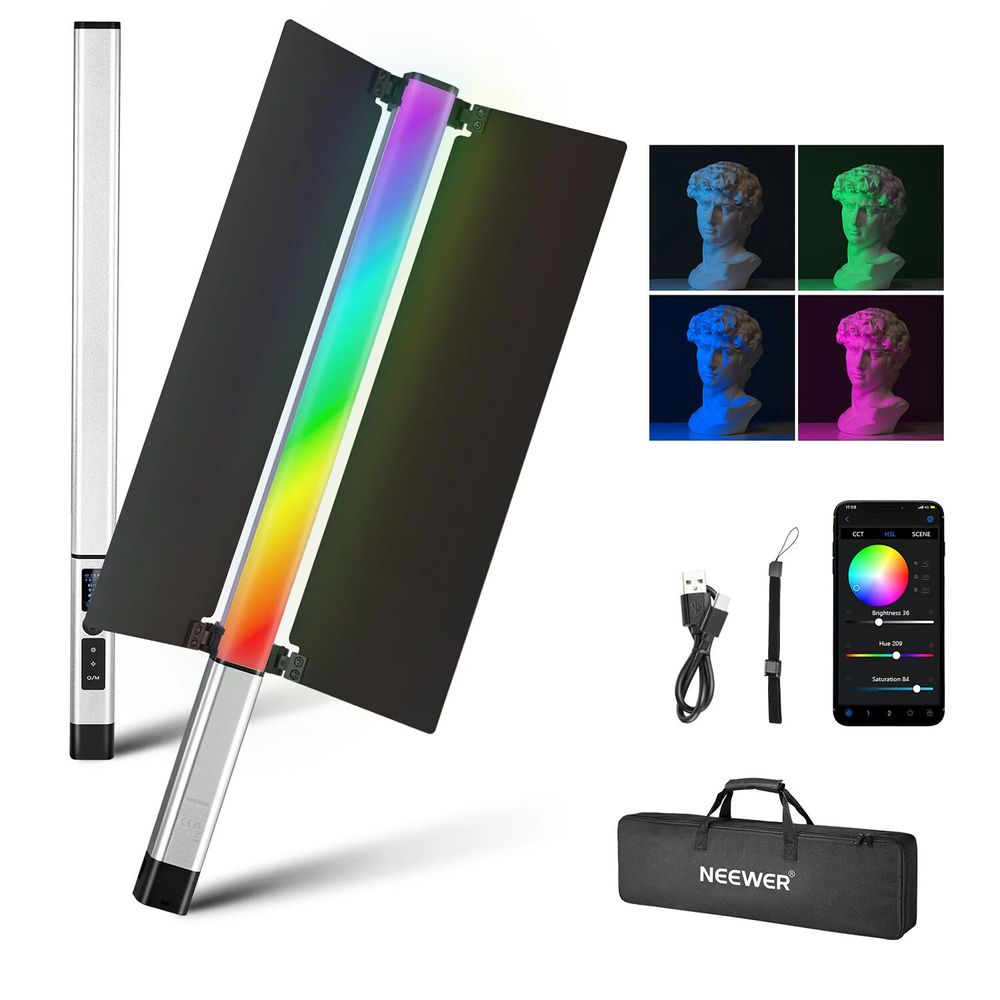 Neewer Cl124 Varita de Luz Led Portátil Rgb