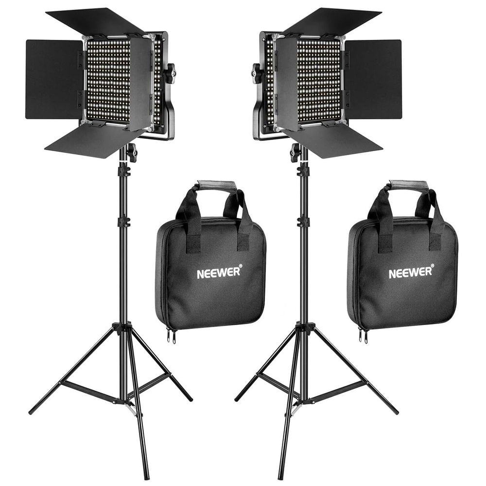 Kit de 2 Luces de Video Led Neewer Bi Color con Soportes