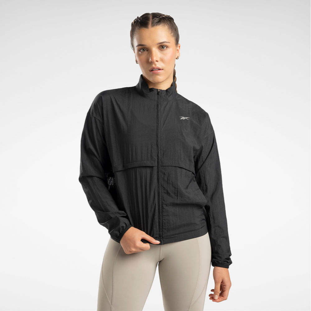 Casaca Deportiva Reebok Para Mujer 100200890 Running Woven Jacket Oechsle.pe Oechsle