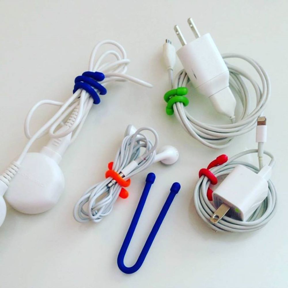 Organizador de Cables de Celulares y Video Juegos Nite Ize Gear Tie Color Amarillo