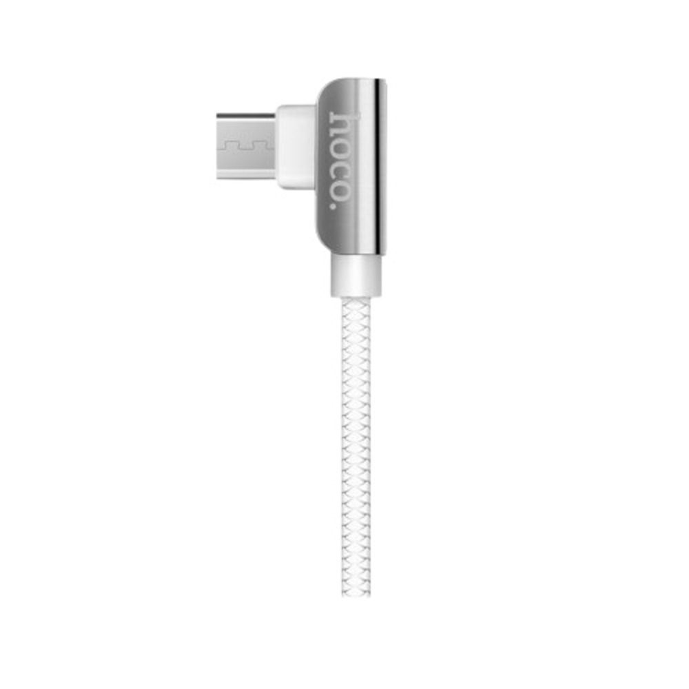 Cable USB a Micro USB V8 1.2m Hoco U42 Blanco De Calidad y Durabilidad