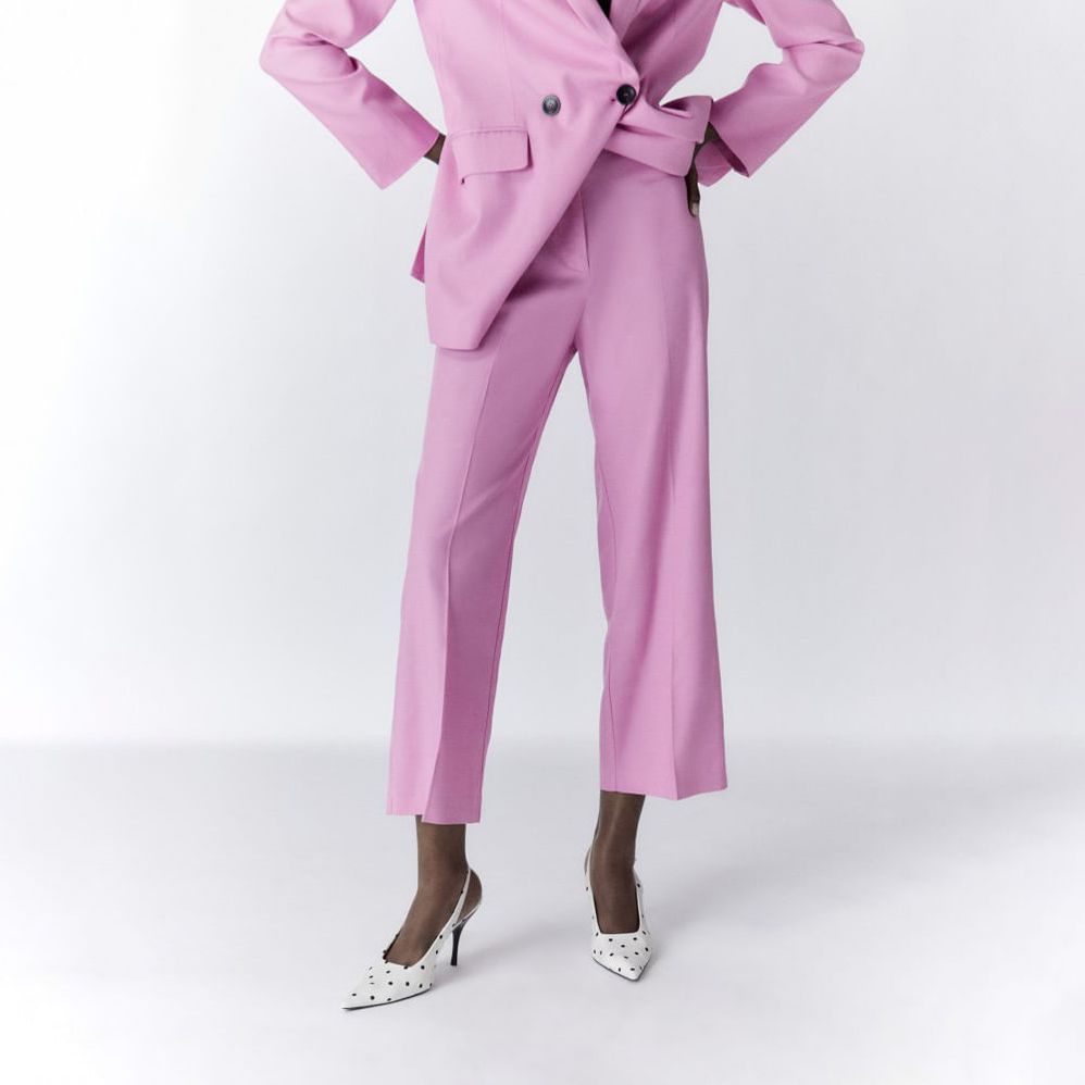 Sfera Mujer Pantalon Rosa Sfera Moda Traje Pantalon Sfera