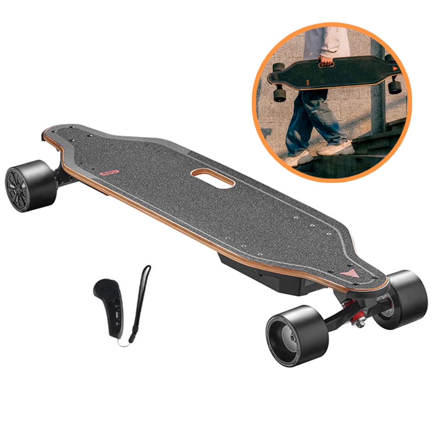 Monopatin Electrico Skate Eléctrico 200W 26km Autonomía, Control