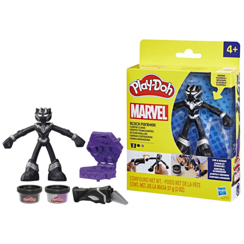 Pantera Negra Plastilina Play Doh Negra Eco Friendly MuÃ±ecos Play