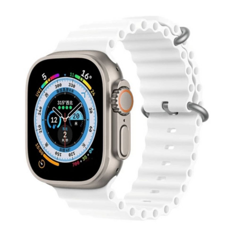 Smartwatch Serie 8 Ultra Blanco T900 Ultra Resistente al Agua