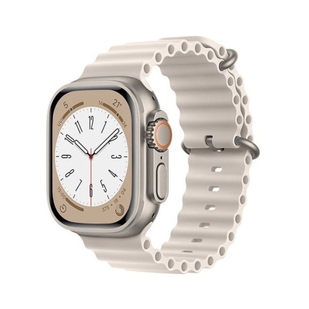 Smartwatch Serie 8 Ultra Beige T900 Ultra Resistente al Agua