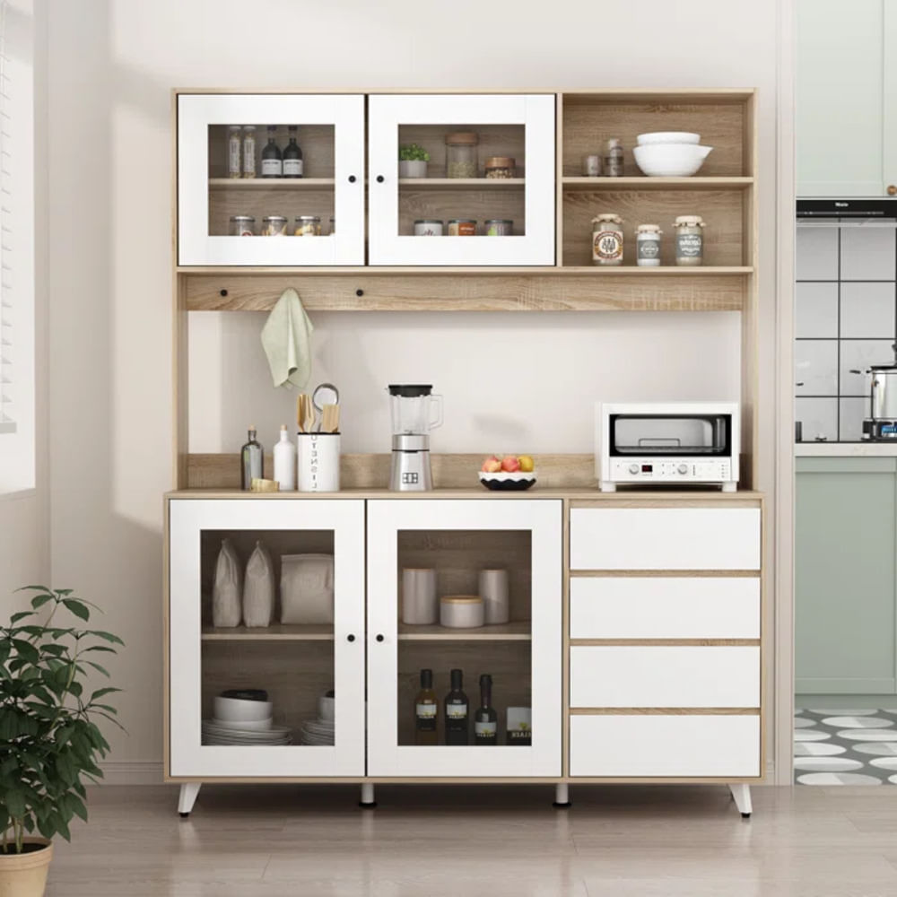 Mueble Moderno de Cocina Maverick color Blanco/Duna TU MESITA