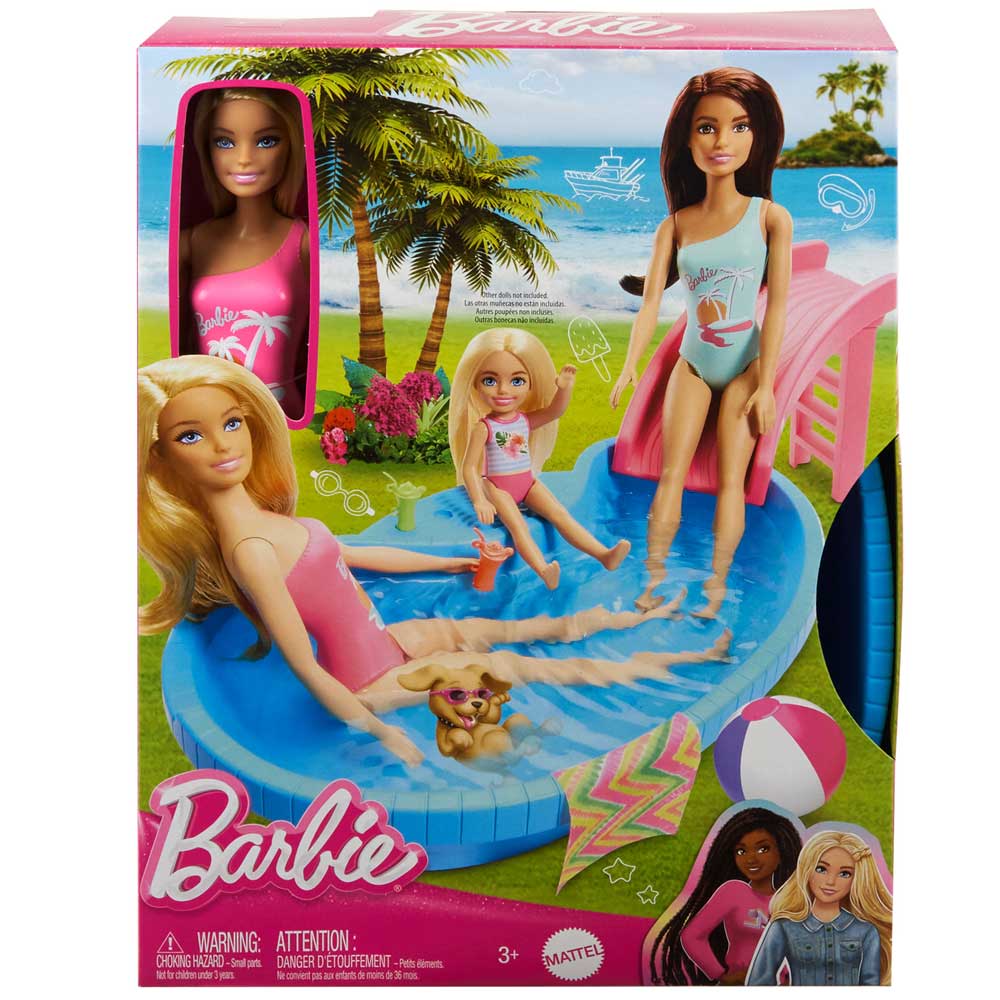 Set de Juego BARBIE Alberca Glam con Muñeca Oechsle