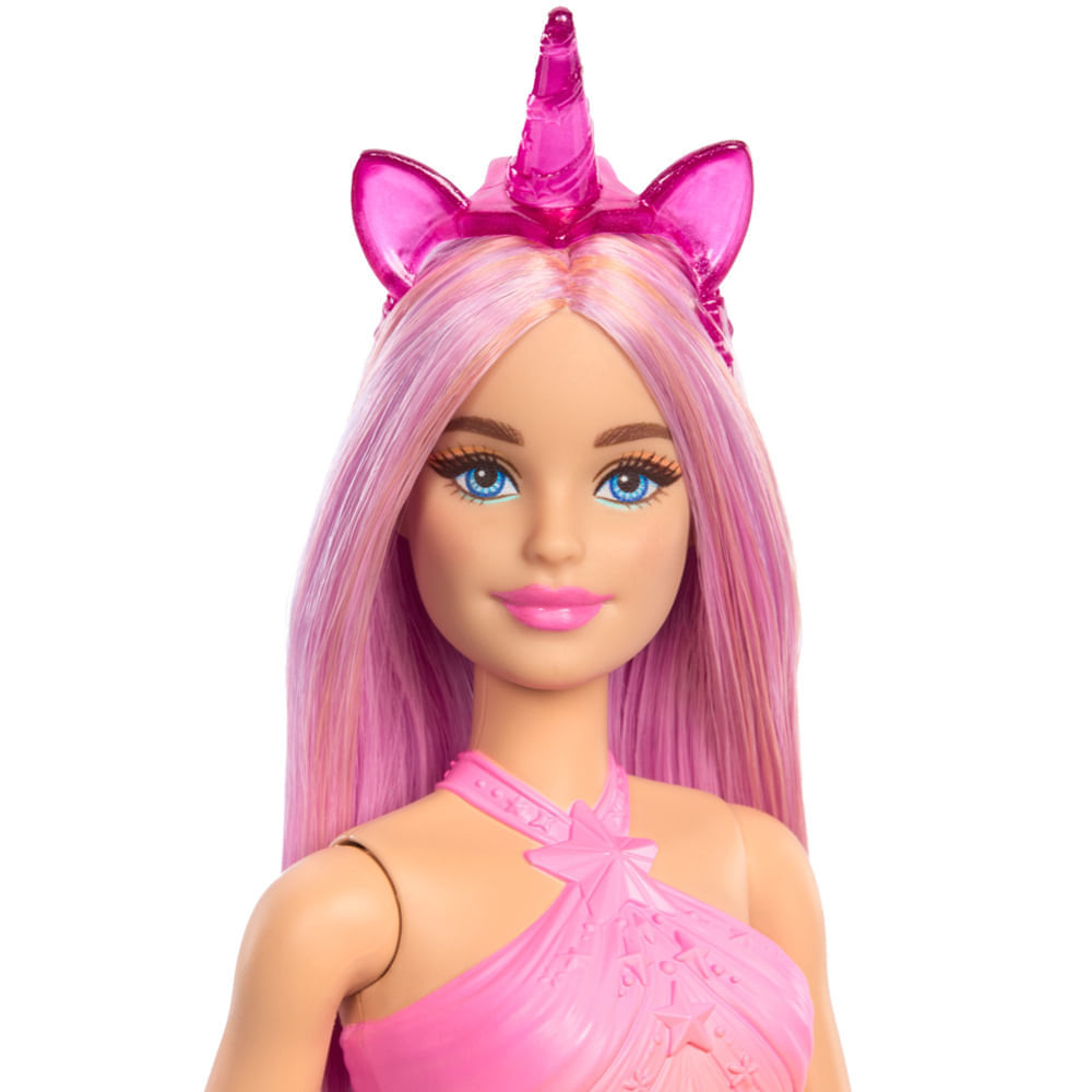 Muñeca BARBIE Unicornio Falda de Ensueño rosa para Niñas de años