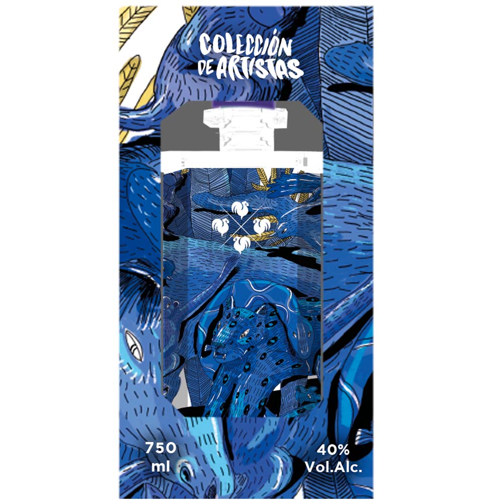 Pisco Mosto Verde Quebranta CUATRO GALLOS Colección de Artistas Botella 750ml