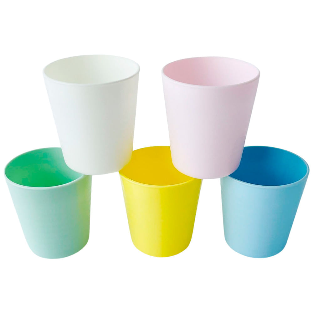 Sets de Vasos VIVA HOME Pasteles 5pzas