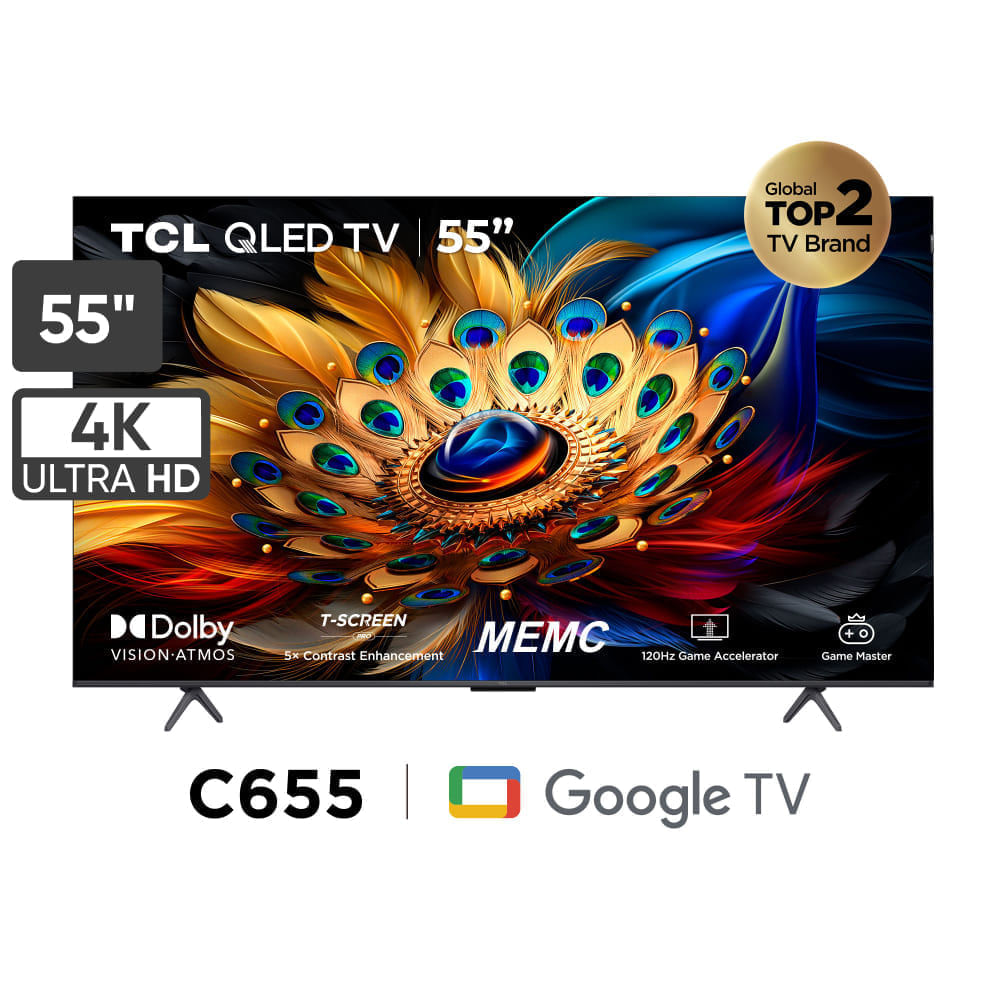 Televisor TCL QLED 55"" UHD 4K Smart TV 55C655