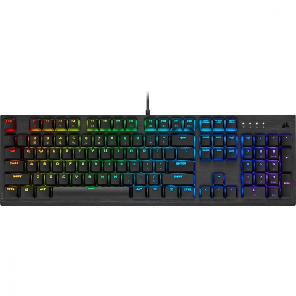 Teclado Gamer Corsair K60 RGB Low Profile Mecanico Español Cherry MX CH-910D018-NA
