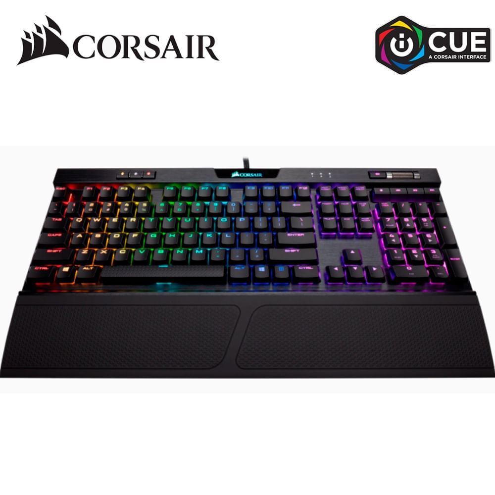 Teclado Gamer Corsair K70 MK2 RGB Ingles LowProfile RapidFire Cherry MX Speed CH-9109018-SP