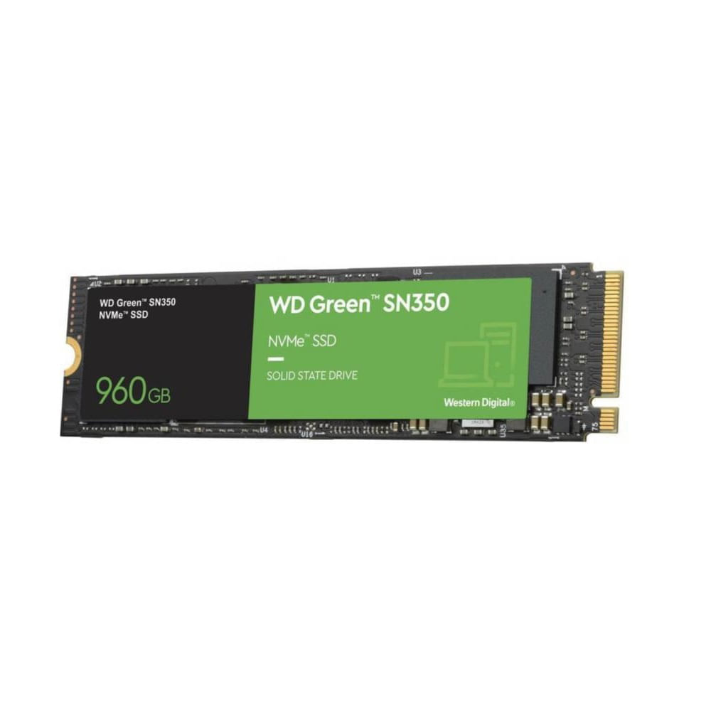 Disco Solido SSD Western Digital  SN350 960GB green M2 2280 PCIe 3.0 WDS960G2G0C