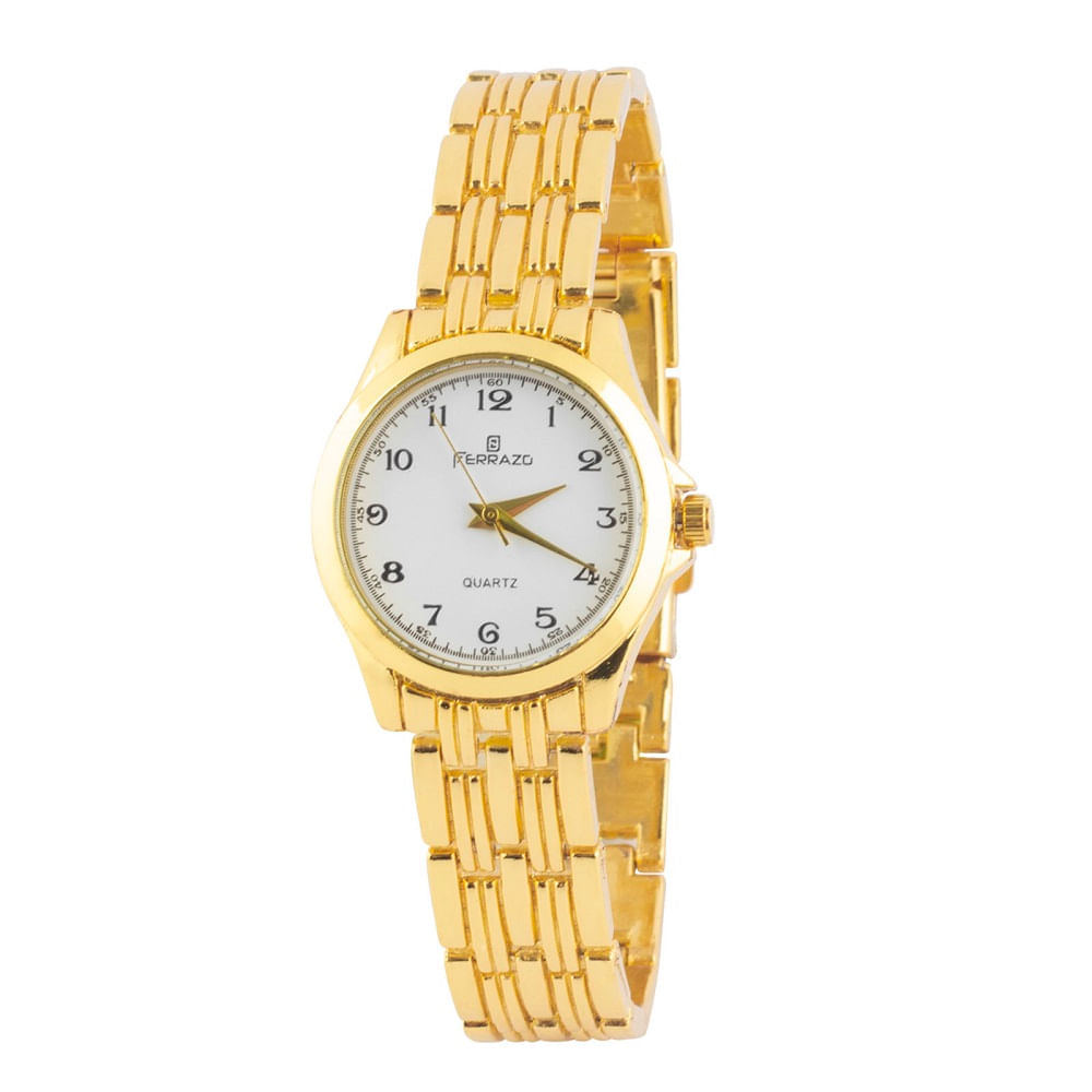 Reloj-Ferrazo-2F0019-Analogico-Color-Oro-con-Blanco