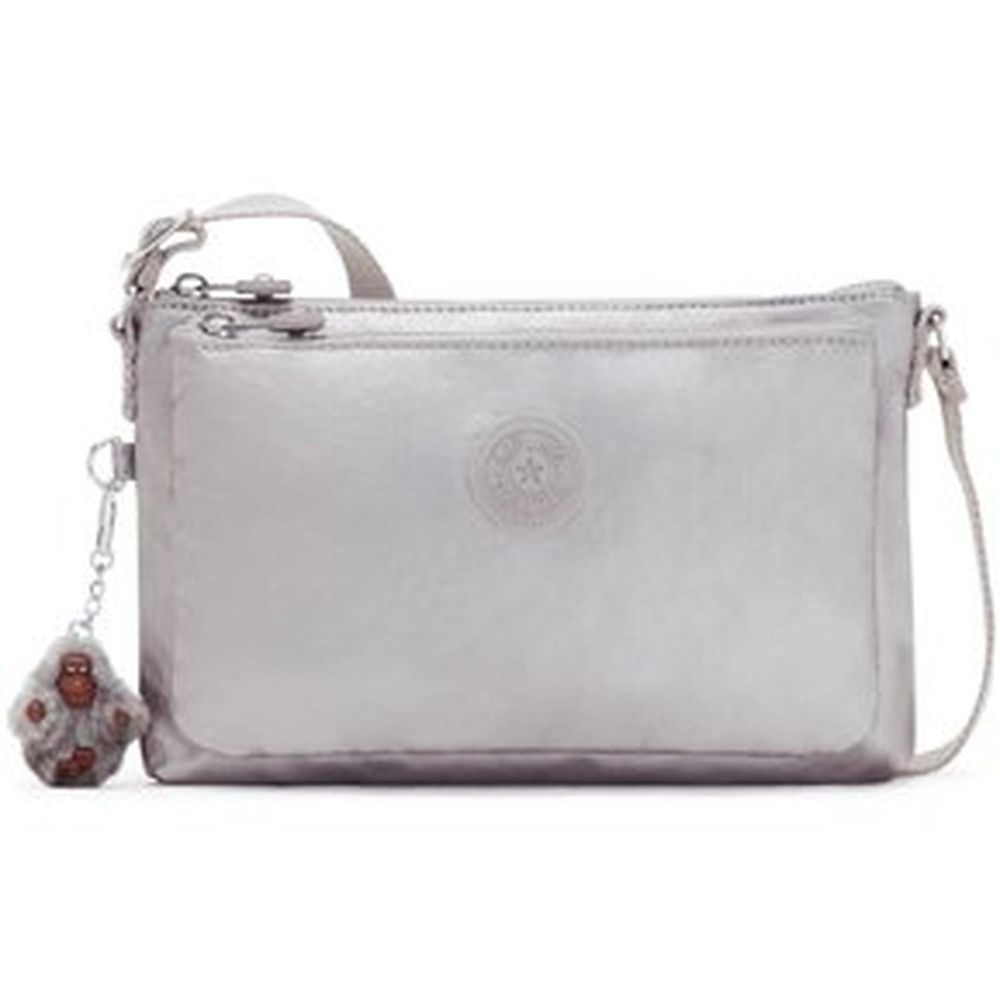 Crossbody o Cartera Bandolera Kipling Mikaela - Plata Metalico